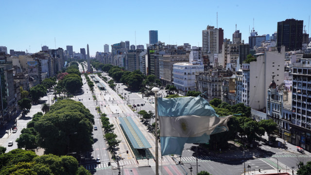 Im Umlauf sind noch Anleihen mit einem Nominalwert von 15 Mio. Fr.: Zentrum von Buenos Aires.